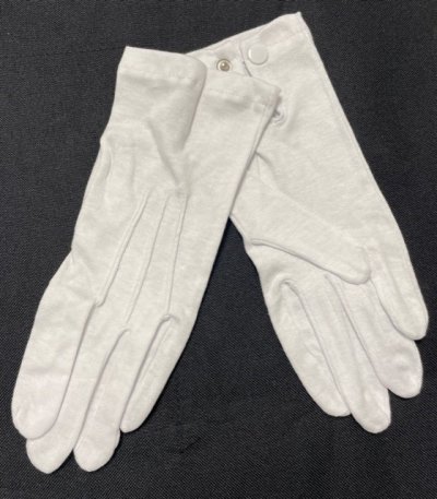 White Snap Gloves